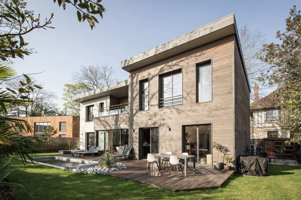 Maison bois enduit 92 Sud