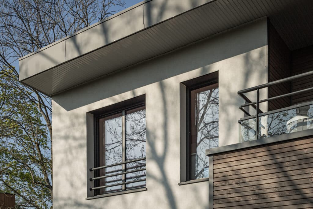 Maison bois enduit 92 détail