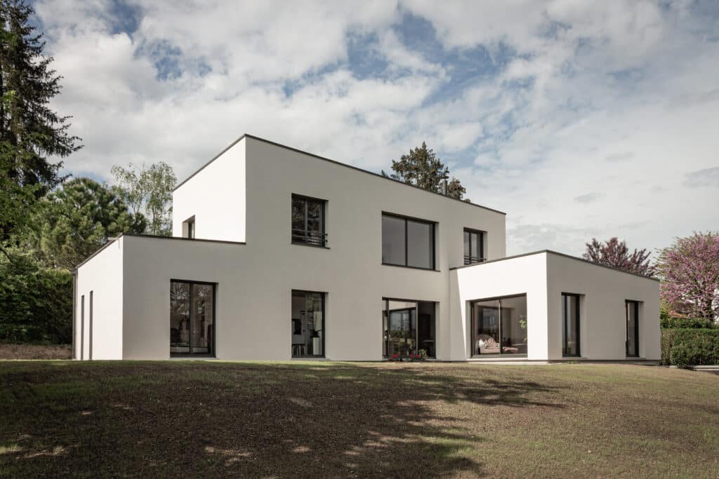 Maison bois enduit