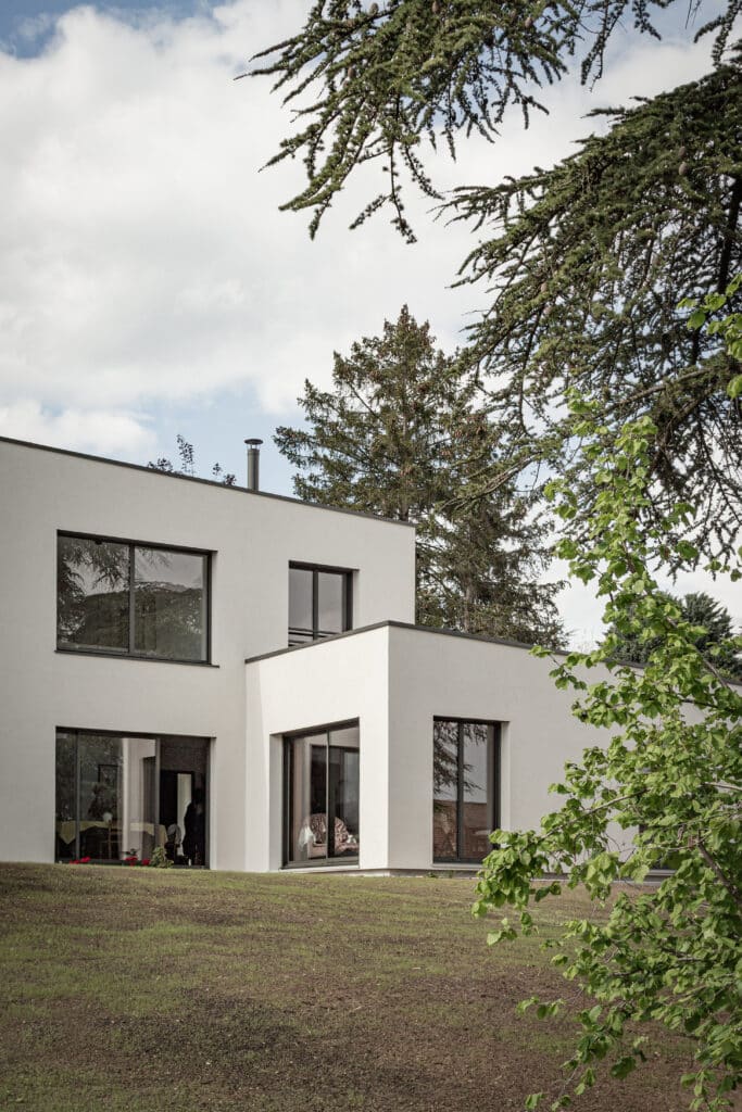 Maison bois enduit